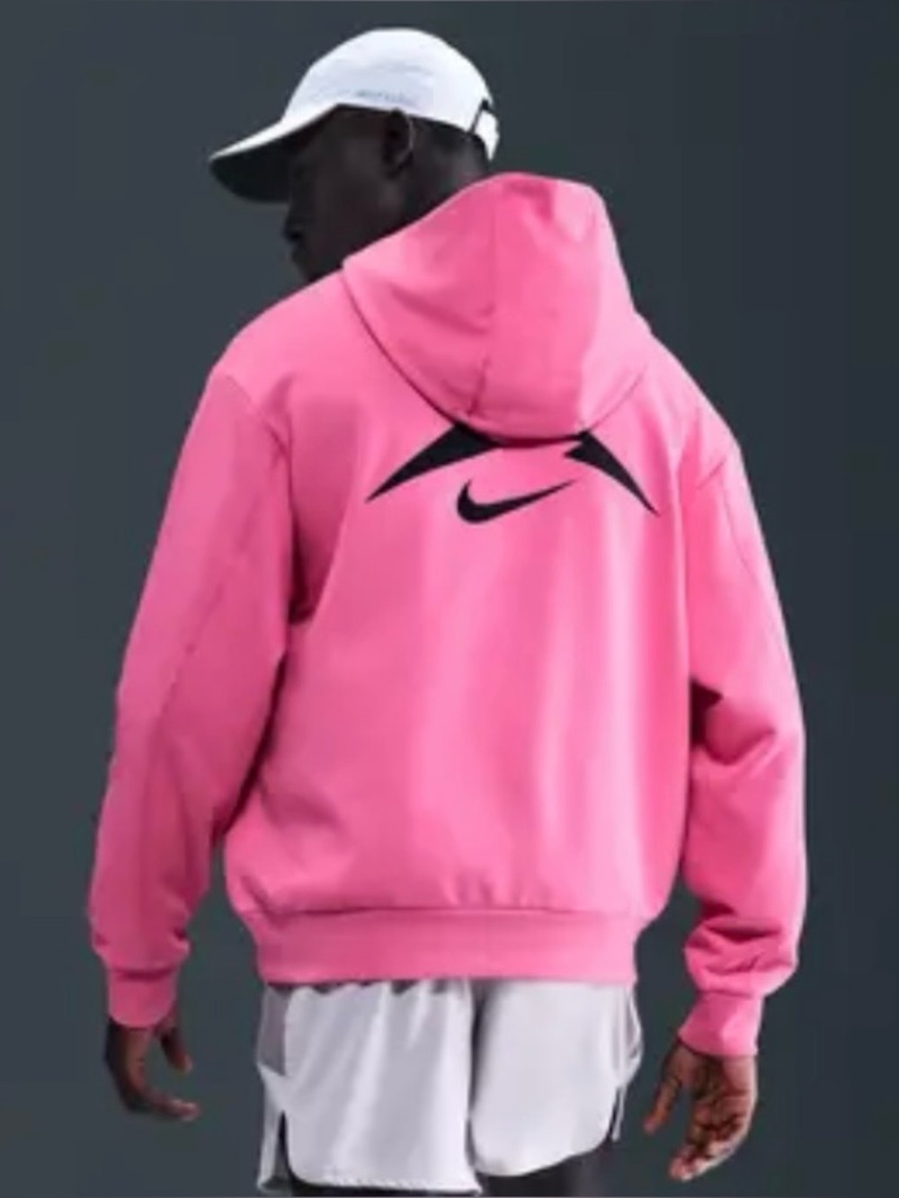 ✔️NWT✔️NIKE Trail Dri-Fit Running Pullover Hoodie Pink